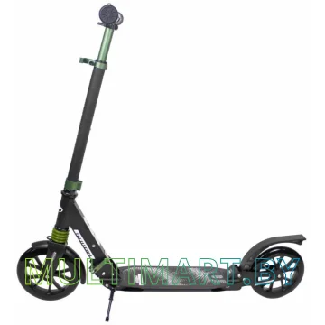 Самокат Tech Team City Scooter 2021 (черный/салатовый) картинка 3